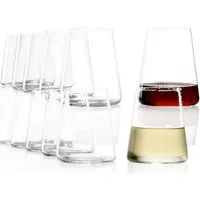 Stölzle Weinglas Stölzle Lausitz Power Becher Set 12tlg. Weiß- und Rotweinbecher, Glas