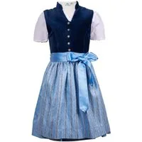 Isar-Trachten Dirndl Kinderdirndl Ella mit Bluse blau