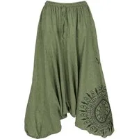 Guru-Shop Relaxhose Haremshose Pluderhose, Pumphose mit Mandala,.. Ethno Style, alternative Bekleidung