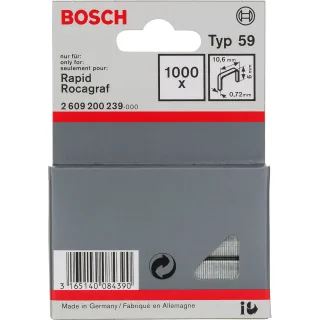 Bosch Feindrahtklammer Typ 68, 10,6mm breit - 2609200239