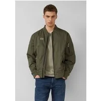 s.Oliver Funktionsjacke Outdoor-Jacke Sportive Blouson-Jacke aus Twill mit Rippbündchen