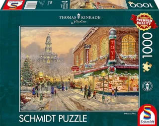 Schmidt Puzzle 59936 - Thomas Kinkade: Ein Weihnachtswunsch [1.000 Teile]