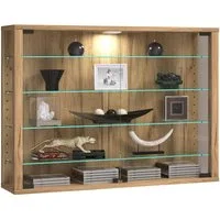 VCM Hängevitrine Vitrosa L 60x83x18cm Glasvitrine hängend, Modern und platzsparend, Glasschrank
