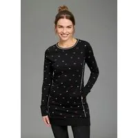 KangaROOS Sweater Langarm, figurbetont, aus Interlock-Baumwolle, mit Nahttaschen