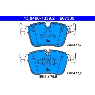 ATE Bremsbel?ge vorne Citroen DS Opel Peugeot 13.0460-7339.2