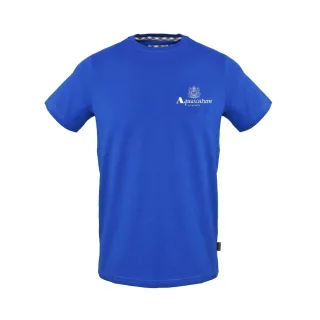 Aquascutum - T-Shirt für Herren, Rundhalsausschnitt, Regulär (Königsblau)