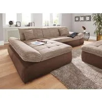 DOMO collection Ecksofa PB MORIC wahlweise mit Bettfunktion + Armteilverstellung, L-Form, im XXL-Format, B/T/H:300/172/80 cm, feine Steppung
