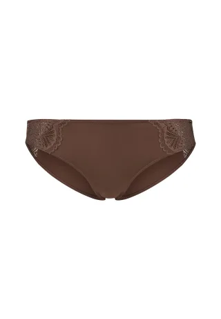 SKINY - Skiny Damen Rio Slip Micrornaments deep taupe - Gr. - 36