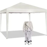 Woltu Faltpavillon, Pop-Up Pavillon aus Oxford Metallrahmen 3x3 m