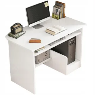 Muvu Computertisch, Weiß, Holzwerkstoff, 80x74x40 cm, Arbeitszimmer, Schreibtische, Computertische