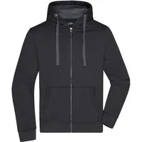James & Nicholson Sweatjacke Wasser- und schmutzabweisende Herren Kapuzen-Sweatjacke JN595 Herren Sweatjacke Bionic