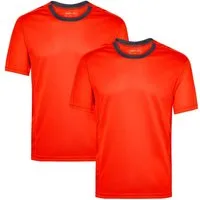 James & Nicholson Laufshirt Doppelpack Herren Kurzarm Laufshirt Running T-Shirt JN472 (Doppelpack, 2er-Pack) Atmungsaktiv und Feuchtigkeitsregulierend