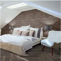 INDO 3D Wandpaneel Axewood FSC Bangkirai, BxL: 20,00x50,00 cm, 0,10 qm, (Packung mit 0,50 m², Versandkostenfreie Lieferung) Echtholz Wandverkleidung mit 3D-Effekt