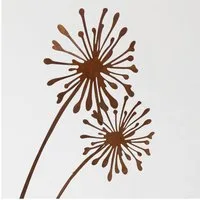 mucHome Gartenstecker Pusteblume Naturrost Höhe 75 oder 90cm