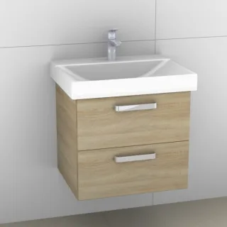 Artiqua 413 Waschtischunterschrank für Xeno 2 500530 (ehem. 127060) Castello Eiche quer NB, 413-WU2L 413-WU2L-K128-7136-426