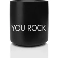 Giftandprint Tasse Schwarz You Rock Tasse Schlicht Valentinstaggeschenk für die Liebste, Mikrowellengeeignet, Spülmaschinengeeignet, Mit Geschenkbox