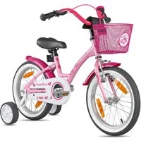 PROMETHEUS BICYCLES Kinderfahrrad HAWK 16 Zoll ab 5 Jahre, 1 Gang, Junge Mädchen Fahrrad Kinder mit Rücktrittbremse Stützräder