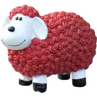 Geschenkestadl Gartenfigur Bunte Schafe viele Farben 30cm x 17cm x 23cm wetterfeste Gartenfigur