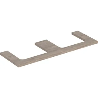 Geberit ONE Waschtisch-Platte, Ausschnitt links und rechts, für Aufsatzwaschtisch 505286006