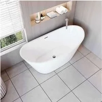 AICA Badewanne freistehende Badewanne Schiffsbadewanne Acrylbadewanne H: 58cm