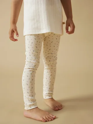 Lil Atelier Leggings "NMFGAGO SLIM LEGGING LIL NOOS" weiche Jersey Rippqualität