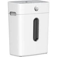 Go Europe Aktenvernichter HP OneShred 8CC, Sicherheitsstufe P-4 Cross Cut 8 Blatt 15 L Partikelschnitt weiß