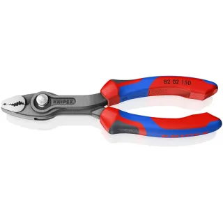 KNIPEX TwinGrip Front- und Seitengreifzange mit Comfort-Griffen grau atramentiert 150 mm - 8202150