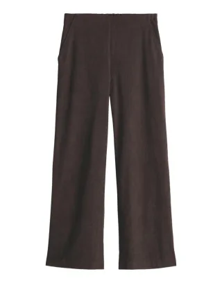 OPUS PANTS - Cordhose mit weitem Bein - Mucia bay braun - Gr. - 34