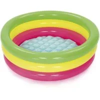 Bestway Planschbecken Swim Squad, (Packung, 1-tlg., Ø 70 x 24 cm), Weicher, aufblasbarer Boden