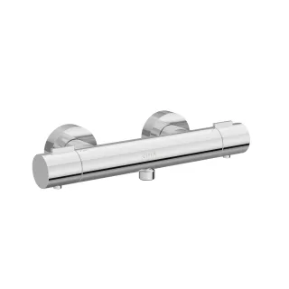VitrA Base Round Thermostat-Brausearmatur Aufputzmontage Chrom,A47299EXP A47299EXP