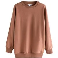 Next Longsweatshirt Angerautes Relaxed Fit Oversized-Sweatshirt (1-tlg)