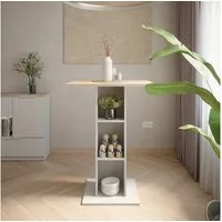 Vicco Bartisch Repose, Weiß/Sonoma, 75 x 75 cm (1-St)