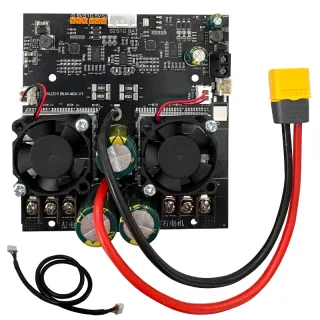 WUZHI BLM-40A Dual Channel BLDC Brushless Motor Controller Bidirectional 2400W Forward and Reverse Speed Regulation Heat