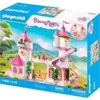 Playmobil® Prinzessinnenschloss mit Königspaar (71845), Playmobil Princess Magic Konstruktions-Spielset, (421 St), Made in Germany