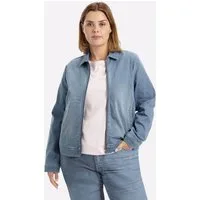 Sheego Blusenblazer Jeansblazer Langarm