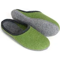 Pantoffelmann Walk-Filzpantoffel Herren Damen Filz Hausschuhe warme Filzlatschen Pantoffel (1 Paar) Filzpantoffeln, Gästepantoffel besonders leicht