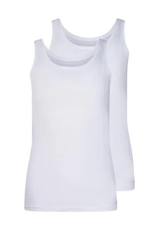 SKINY - Skiny Damen Tanktop Doppelpack SKINY ADVANTAGE Cotton Stretch white - Gr. - 38