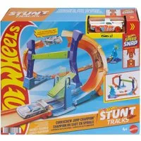 Hot Wheels Autorennbahn Hot Wheels Stunt Tracks - Corkscrew Jump Champion