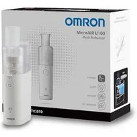 Omron Inhalationsgerät MicroAIR U100 tragbar, leise & effizient, für zu Hause & unterwegs, effektive Behandlung von Atemwegserkrankungen für Erwachsene & Kinder