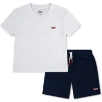 Levi's® Kids T-Shirt & Sweatbermudas LVB BATWING TEE & KNIT SHORT (Set, 2-tlg) mit kleinem Logo-Batwing-Print