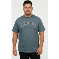 Jack & Jones PlusSize T-Shirt JJECALEB VARSITY TEE SS O-NECK NOOS PLS mit Logobranding