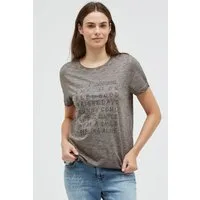 SOCCX Rundhalsshirt mit Gummizug im Saum