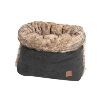 PET & Co. Pet & Co Hunde Kuschelkordel (Kunstfell) hellgrau/ dunkelgrau S