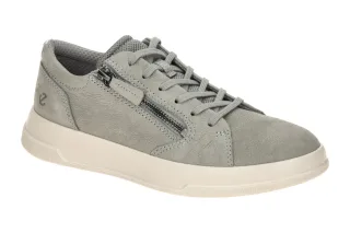 Ecco 223813 MOVE Damen Halbschuhe grau silber Nubuck G Weite flexibel & bequem