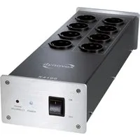 Dynavox Dynavox HiFi-Steckdosenleiste X4100S silber Mehrfachsteckdose 8-fach (Phasen-LED zur Anzeige falscher Phasenlage in Zuleitung), 8 Steckplätze: 4 x gefiltert, 4 x ungefiltert