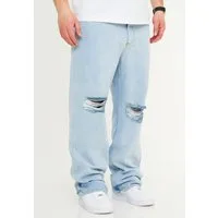 DAILY COTTON Loose-fit-Jeans DCPAPILON Herren Lange Hose Jeans Ripped Loose-Fit Baggy