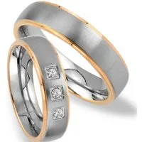Trauringe123 Trauring Hochzeitsringe Verlobungsringe Trauringe Eheringe Partnerringe mit echten Blautopas, JE21