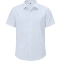 Allthemen Kurzarmhemd Herren Kurzarmhemd klassischer Kragen Regular Fit Business Hemd
