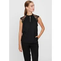 Vero Moda Spitzentop VMMILLA SL LACE TEE Materialmix, regular fit