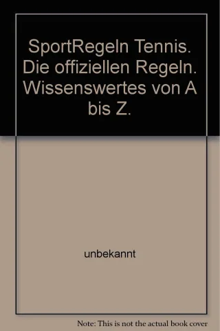 SportRegeln Tennis. Die offiziellen Regeln. Wissenswertes von A bis Z.